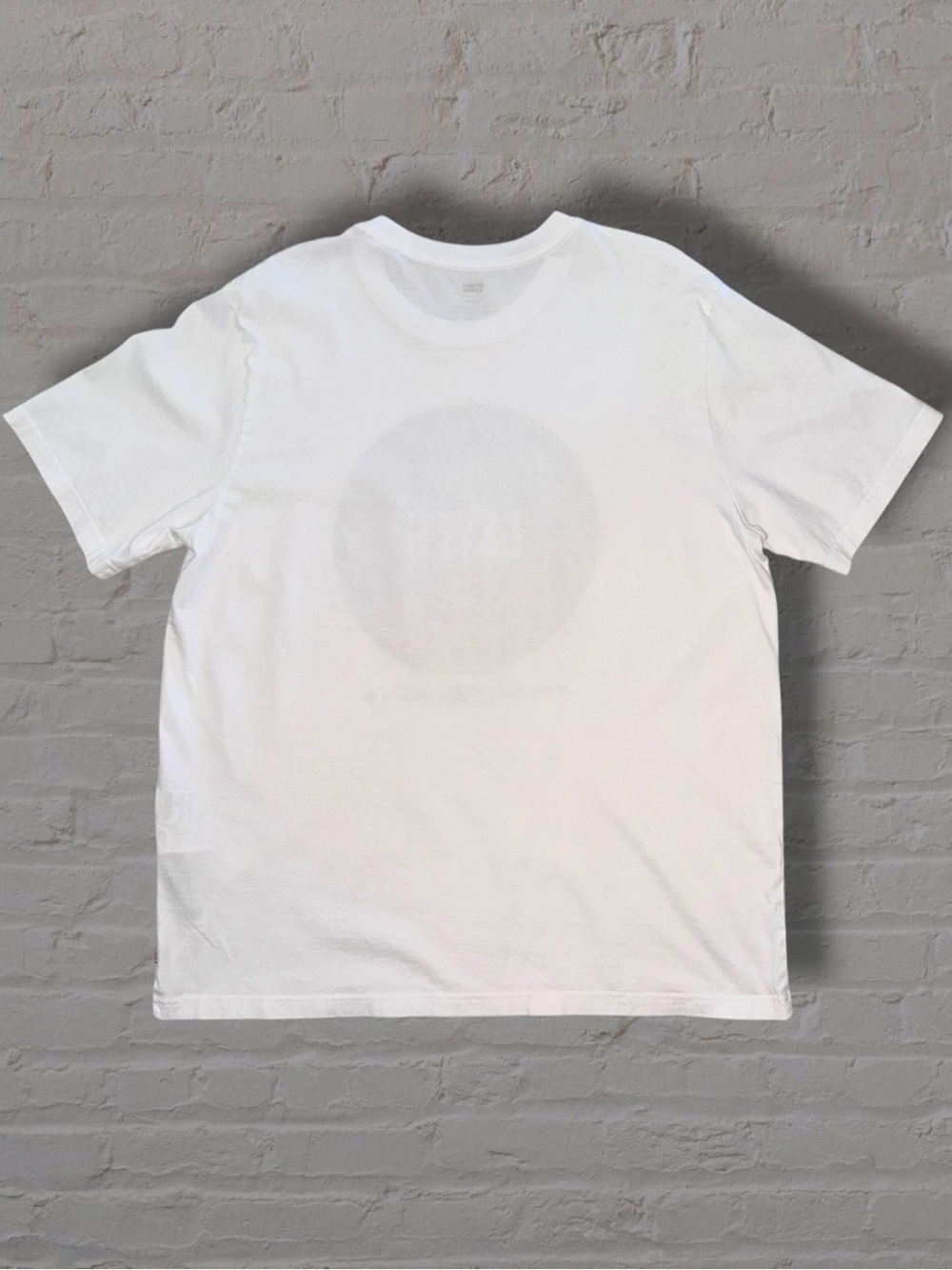 Levi's Relaxed Fit Worldwide Globe Graphic Tee White Short Sleeve Men's Large - Picture 4 of 9